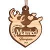 Personalized Ornament For Couple - First Christmas Married, 2 Layered Wooden Ornament, Wedding Keepsakes 2 Personalized Ornament For Couple - First Christmas Married, 2 Layered Wooden Ornament, Wedding Keepsakes -Gift Series Store FMSJOOTNTT240524003 284x4 29 MK01