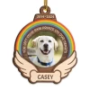 Personalized Pet Memorial Ornament, Dog Memorial 2 Layered Wooden Ornaments, Rainbow Bridge, Loss Of Pet Christmas Ornaments For Dog Lovers -Gift Series Store FMSJOOTNTT250524001 284x4 29 MK01