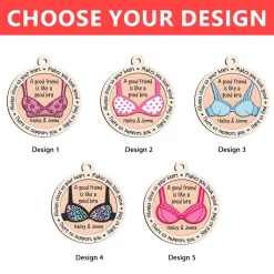 Personalized Best Friends Christmas Tree Ornament - 2 Layered Wooden Design, Custom Keepsake For Friends -Gift Series Store FMSJOOTNTT260524001 Tonghop