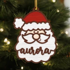 Personalized Christmas Ornament - Custom Name, 2 Layered Wooden Design, Christmas Hanging Decor Keepsake Gifts For Boys Girls Women -Gift Series Store FMSJOOTTTT040624001 284x4 29 MK06