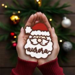 Personalized Christmas Ornament - Custom Name, 2 Layered Wooden Design, Christmas Hanging Decor Keepsake Gifts For Boys Girls Women -Gift Series Store FMSJOOTTTT040624001 284x4 29 MK07
