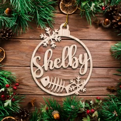 Personalized Cats Christmas Ornament - Customized Cat Name Cut-out Wooden Ornament, Gift Idea For Cat Lovers Pet Owners, Decoration Gift Wood Hanging Ornaments -Gift Series Store FMSJOTTTTT050824006 MK06