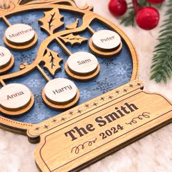 Personalized Family Ornament - Customized Name 3 Layered Wooden Ornament, Gift Ideas For Friends Men Women, Christmas Hanging Decor -Gift Series Store FMSJROHUTT050624001 284x6 29 MK03