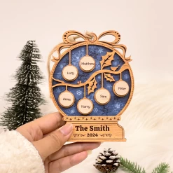 Personalized Family Ornament - Customized Name 3 Layered Wooden Ornament, Gift Ideas For Friends Men Women, Christmas Hanging Decor -Gift Series Store FMSJROHUTT050624001 284x6 29 MK05