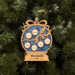 Personalized Family Ornament - Customized Name 3 Layered Wooden Ornament, Gift Ideas For Friends Men Women, Christmas Hanging Decor -Gift Series Store FMSJROHUTT050624001 284x6 29 MK06