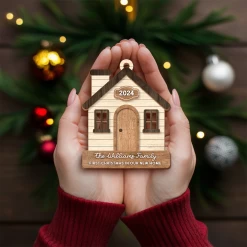 Personalized New Home Ornament - Customized 3 Layered Wooden Ornament, First Christmas In New Home Ornament, Housewarming Gifts For Couple Friend 13 Personalized New Home Ornament - Customized 3 Layered Wooden Ornament, First Christmas In New Home Ornament, Housewarming Gifts For Couple Friend -Gift Series Store FMSJRONGTT280524003 284x6 29 MK05