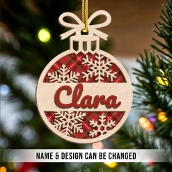 Personalized Name Christmas Ornament - 3 Layered Wooden Design, Christmas Tree Keepsake For Women, Boys, Girls, Family, Best Friends -Gift Series Store FMSJROTTTT280524002 284x6 29 MK02