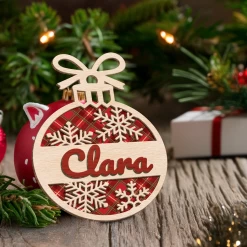 Personalized Name Christmas Ornament - 3 Layered Wooden Design, Christmas Tree Keepsake For Women, Boys, Girls, Family, Best Friends -Gift Series Store FMSJROTTTT280524002 284x6 29 MK07