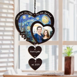 Personalized Couple Suncatcher Ornament, Custom Photo Wedding Gift, Christmas Ornaments, Anniversary Decoration 18 Personalized Couple Suncatcher Ornament, Custom Photo Wedding Gift, Christmas Ornaments, Anniversary Decoration -Gift Series Store FMSJSUCITT280824002 MK05