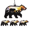 Personalized Mama Bear Suncatcher Ornament For Mom, Gift For Mom, Custom Indoor Window Hanging, Christmas Decoration -Gift Series Store FMSJSUHUTT200824002 MK01b