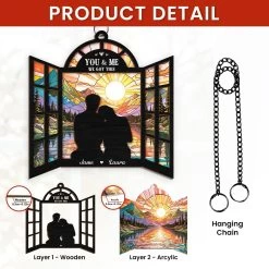 Personalized Couple Suncatcher Ornament You & Me We Got This, Gift For Wedding, Engagement Christmas Decoration, Window Hanging Sign 15 Personalized Couple Suncatcher Ornament You & Me We Got This, Gift For Wedding, Engagement Christmas Decoration, Window Hanging Sign -Gift Series Store FMSJSUHUTT310824001 MK04