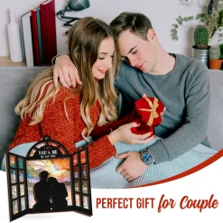 Personalized Couple Suncatcher Ornament You & Me We Got This, Gift For Wedding, Engagement Christmas Decoration, Window Hanging Sign 19 Personalized Couple Suncatcher Ornament You & Me We Got This, Gift For Wedding, Engagement Christmas Decoration, Window Hanging Sign -Gift Series Store FMSJSUHUTT310824001 MK08