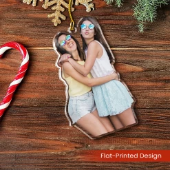 Personalized Best Friend Photo Ornament - Customized Besties Picture Shaped Acrylic Ornaments, Gift For Friends Bestie, Custom Christmas Ornaments -Gift Series Store FMSJSYLTTT270824001 MK03