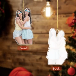 Personalized Best Friend Photo Ornament - Customized Besties Picture Shaped Acrylic Ornaments, Gift For Friends Bestie, Custom Christmas Ornaments -Gift Series Store FMSJSYLTTT270824001 MK04