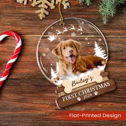Personalized Dog Cat Photo Ornament - Customized Pets Photo Shaped Acrylic Ornaments, Acrylic Dog Cat First Christmas Ornaments, Gift For Pet Lovers -Gift Series Store FMSJSYTATT130824001 MK03 e877d8b8 07d0 45e7 bb1b ded02843551e