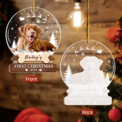 Personalized Dog Cat Photo Ornament - Customized Pets Photo Shaped Acrylic Ornaments, Acrylic Dog Cat First Christmas Ornaments, Gift For Pet Lovers -Gift Series Store FMSJSYTATT130824001 MK06 0a0fd5c7 a6d2 409e 93d8 96fbd6927790