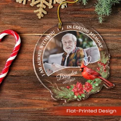 Personalized Human Memorial Ornament - Customized Photo Shaped Acrylic Ornaments, I Am Always With You, Sympathy Bereavement Gift Loss Of Loved One -Gift Series Store FMSJSYTATT290724001 MK03 1cda98fb 3452 413e a3d2 8e1217f53c47