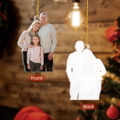 Personalized Family Photo Ornament - Customized Photo Shaped Acrylic Ornaments, Custom Christmas Ornaments, Birthday Gift For Family Members -Gift Series Store FMSJSYTTTT260824008 MK04