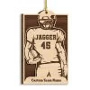 Football Player Personalized Christmas Ornament -Gift Series Store Football Player Personalized Christmas Ornament