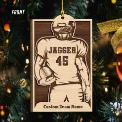 Football Player Personalized Christmas Ornament 12 Football Player Personalized Christmas Ornament -Gift Series Store Football Player Personalized Christmas Ornament 3