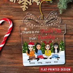 Friendship Is Greates Gift Personalized Best Friends Ornament -Gift Series Store Friendship Is Greates Gift Personalized Best Friends Ornament 2