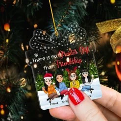 Friendship Is Greates Gift Personalized Best Friends Ornament -Gift Series Store Friendship Is Greates Gift Personalized Best Friends Ornament 4
