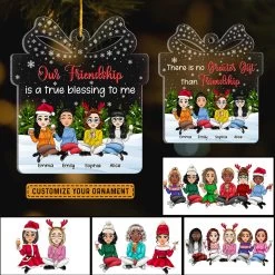Friendship Is Greates Gift Personalized Best Friends Ornament -Gift Series Store Friendship Is Greates Gift Personalized Best Friends Ornament 6