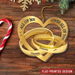 God Knew My Heart Needed You Couple Personalized Ornament -Gift Series Store God Knew My Heart Needed You Couple Personalized Ornament 2