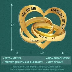 God Knew My Heart Needed You Couple Personalized Ornament -Gift Series Store God Knew My Heart Needed You Couple Personalized Ornament 5