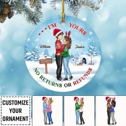 I'm Yours No Return Or Refunds Personalized Ornament Of Couple -Gift Series Store Im Yours No Return Or Refunds Personalized Ornament Of Couple 6