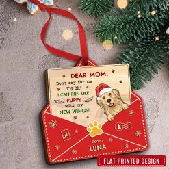 Letter From Heaven Memorial Dog Personalized Ornament -Gift Series Store Letter from Heaven Memorial Dog Personalized Ornament 2