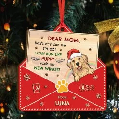 Letter From Heaven Memorial Dog Personalized Ornament -Gift Series Store Letter from Heaven Memorial Dog Personalized Ornament 3