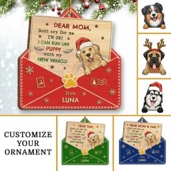 Letter From Heaven Memorial Dog Personalized Ornament -Gift Series Store Letter from Heaven Memorial Dog Personalized Ornament 6 scaled 1