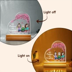 Like Mother Like Daughter Heart LED Night Light -Gift Series Store Like Mother Like Daughter Heart LED Night Light 9