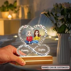 Like Mother Like Daughter Infinity Heart Personalized LED Night Light -Gift Series Store Like Mother Like Daughter Infinity Heart Personalized LED Night Light 14