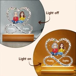 Like Mother Like Daughter Infinity Heart Personalized LED Night Light -Gift Series Store Like Mother Like Daughter Infinity Heart Personalized LED Night Light 15