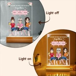 Love Between Mother & Daughter Personalized LED Night Light -Gift Series Store Love Between Mother Daughter Personalized LED Night Light 15