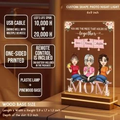 Love Between Mother & Daughter Personalized LED Night Light -Gift Series Store Love Between Mother Daughter Personalized LED Night Light 17