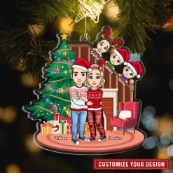 Lovely Family Personalized Christmas Ornament -Gift Series Store Lovely Family Personalized Christmas Ornament 1