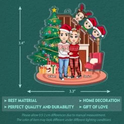 Lovely Family Personalized Christmas Ornament -Gift Series Store Lovely Family Personalized Christmas Ornament 5