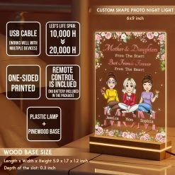 Mom & Daughter BFF Personalized LED Night Light 13 Mom & Daughter BFF Personalized LED Night Light -Gift Series Store Mom Daughter BFF Personalized LED Night Light 17