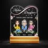 Mom & Daughter Linked Together Floral Theme Personalized LED Night Light 2 Mom & Daughter Linked Together Floral Theme Personalized LED Night Light -Gift Series Store Mom Daughter Linked Together Floral Theme Personalized LED Night Light 12