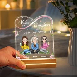 Mom & Daughter Linked Together Floral Theme Personalized LED Night Light -Gift Series Store Mom Daughter Linked Together Floral Theme Personalized LED Night Light 14 19439be0 bbd3 46ad 8365 9c4d510960a9