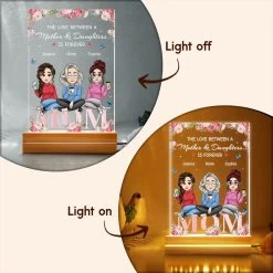 Mom & Daughter Love Is Forever Personalized LED Night Light 11 Mom & Daughter Love Is Forever Personalized LED Night Light -Gift Series Store Mom Daughter Love Is Forever Personalized LED Night Light 15