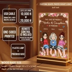 Mom & Daughter Love Is Forever Personalized LED Night Light 13 Mom & Daughter Love Is Forever Personalized LED Night Light -Gift Series Store Mom Daughter Love Is Forever Personalized LED Night Light 17