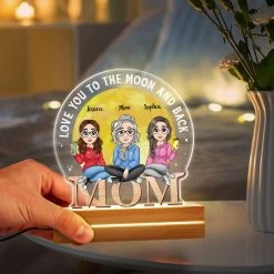 Mom & Daughter Love You To The Moon Personalized LED Night Light 10 Mom & Daughter Love You To The Moon Personalized LED Night Light -Gift Series Store Mom Daughter Love You To The Moon Personalized LED Night Light 14