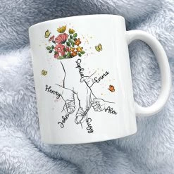 Mom Holding Hands Personalized Mug -Gift Series Store Mom Holding Hands Personalized Mug 3