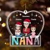 Nana And Grandchildren Personalized Christmas Ornament -Gift Series Store Nana And Grandchildren Personalized Christmas Ornament 3