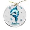 Personalized Acrylic Dolphin Ornament Jewelry Style