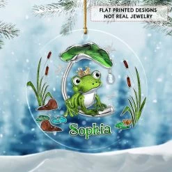 Personalized Acrylic Frog Ornament Jewelry Style 11 Personalized Acrylic Frog Ornament Jewelry Style -Gift Series Store Personalized Acrylic Frog Ornament Jewelry Style 2